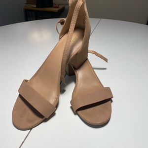 Merona Tan Heels Size 8